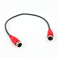 ZAWDIO MIDI Patch Cable Set of 2-5-Pin DIN Male to Male 18″ Extension Adapter…