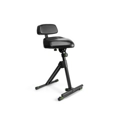 Gravity GFMSEAT1BR Ergonomic Musician Stool Adjustable Backrest, Footrest & Tilt