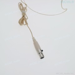 UR5-Shure Head Headset Microphone For Shure Wireless Mic Earset TA4F 4Pin Beige
