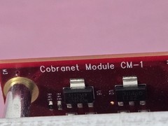 Biamp AudiaFlex CM-1 CobraNet Card 380-0647-90C with Fan & Power Input Module