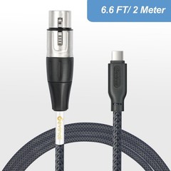 Upgrade XLR Female to USB C Cable USB tyep-C to Female XLR Recording Cable Co…