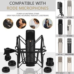 Geekria Shock Mount Mic Holder for Rode NT-USB, NT1-A, NT2-A, NT1000, NT2000
