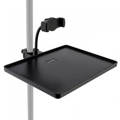 RTNLIT Microphone Stand Adjustable Mic Stand Tray with Phone Holder Clamp On …