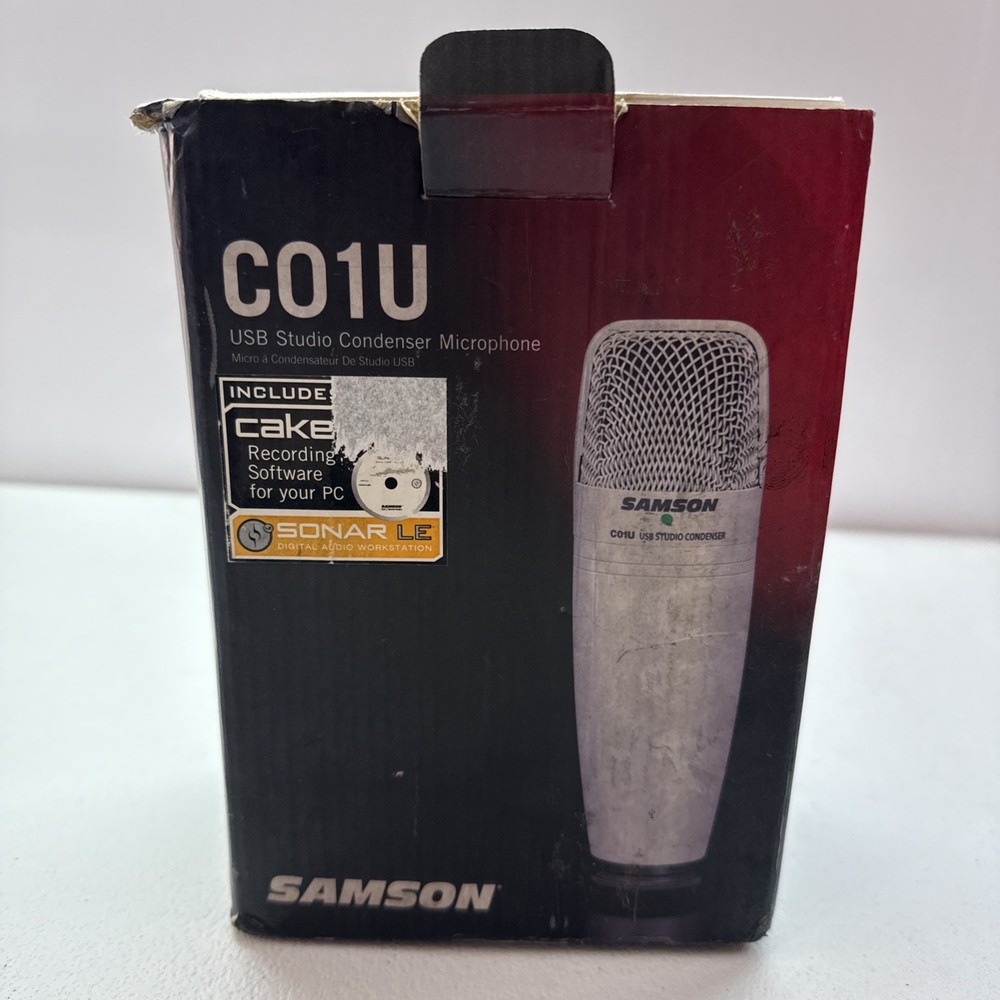 Samson C01U USB Studio Condenser Microphone With Original Box & Accessories