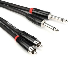 Roland RCC-15-2R28 Dual 1/4″ TS – RCA Interconnect Cable – 15′