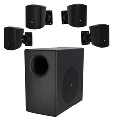 JBL Subwoofer+(4) Satellite+(4) Pendant Speakers+350w Amp For Office/Store/Gym