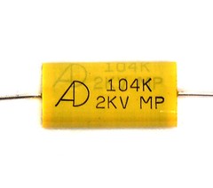 10pc MPA Metallized Polypropylene Capacitor 104 0.1uF 2KV 2000V K ±10% Axial AID