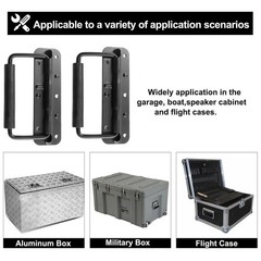 Bonsicoky 2Pcs Surface Mount Spring Loaded Speaker Case Handles, 5.47