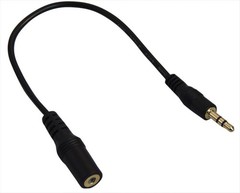 Compact 3.5mm TRRS Female to TRS Male Adapter – Perfect for Headphone Extensions