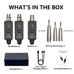 1set Audio Transmitter&Receiver High Sound Quality Wireless Microphone System