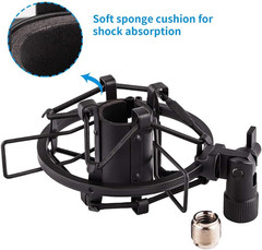 Microphone Shock Mount Holder Clip Mic Anti-Vibration for 22Mm-26Mm Diameter Dyn