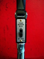 Vintage 1960s Calectro Q4-154 Dynamic microphone w cable Olson Lafayette # 2
