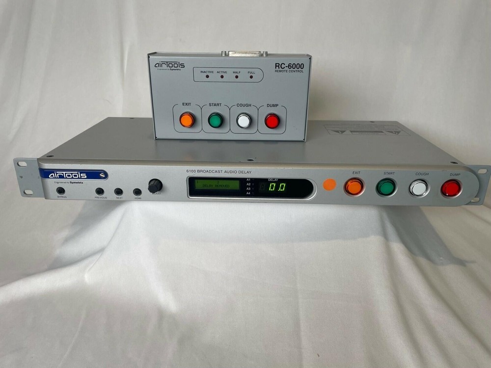 Symetrix Airtools 6100 AES Digital Audio Broadcast Profanity Delay w. Remote