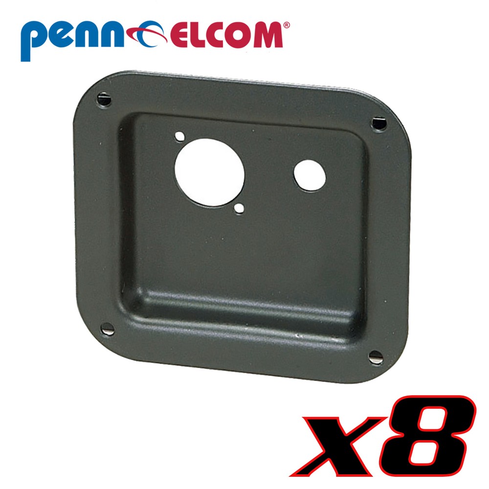 8 Penn Elcom D0949/12K Dish Neutrik D Speakon NL4MP Powercon+1/4″ 4″x 4-3/8″