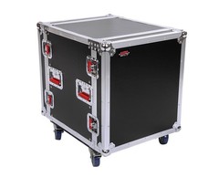 Gator GTOUR 12U ATA Wood Flight Rack Case 12U; 17″ Deep w/ Casters – Open Box