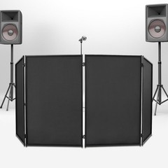 DJ Foldable Booth Panel Portable Facade Event Cover Screen Detachable w/ Bag