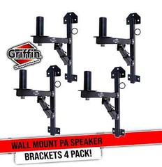 Wall Mount Brackets for PA Speakers | DJ On Stage Studio Recording Monitor Stand