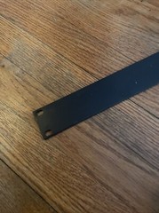 Unbranded Blank Black One 1 Rack Space Panel Heavy Duty Steel Spacer #1