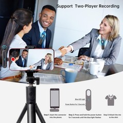 Wireless Lavalier Microphone for USB Type-C Smartphones, 2 Pcs Professional M…