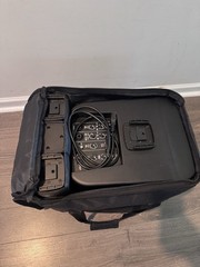 (2) Rockville TITAN PORTABLE ARRAY Rechargeable PA DJ Speakers w/8″ Subwoofers