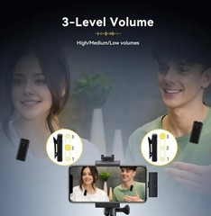 RETEKESS TG103 Portable Wireless Lavalier Microphone Set For Live Broadcasts
