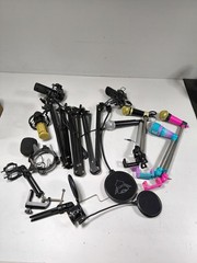 Lot of 7 Used Microphones – Various Models & Brands, Working