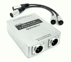 Dual P48 T12 PHANTOM to T-POWER CONVERTER + 2 Tuchel Sennheiser MKH416 405T 406T