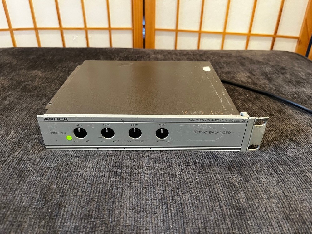 Aphex Model 120 1×4 Audio Distribution Amp Line Level Rack Unit