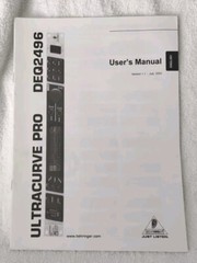 BEHRINGER DEQ2496 Original Manual