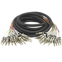 Seismic Audio – SASRT-24×25-24 Channel 1/4″ TRS 25 Foot – 24 Channel, Gold