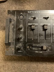 Optimus stereo sound rack mount mixer model SSM-1250,