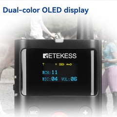Retekess TT126 Two-Way Tour Guide System Mic Transmitter and One Receiver Church