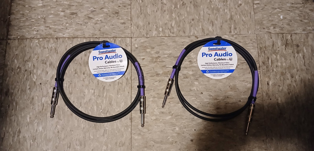 Pro co EG-5 Excellines straight to straight instrument cable 5foot 2 pack