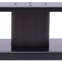 Black Walnut Speaker Stands for Bookshelf & Desktop, MDF/PVC, Pair
