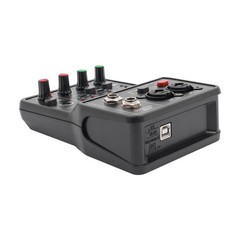 4-Channel DJ Mini Audio DJ Mixer Console Professional Controller Sound Mixer 48V