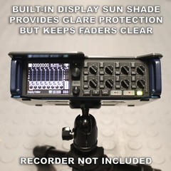 Custom Sun Shield / Top Plate Protector for Zoom F8 / F8n Audio Field Recorders