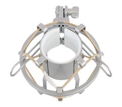 Rockville ROCKSHOCK Silver Studio Condenser Microphone Metal Shock Mount w/Foam