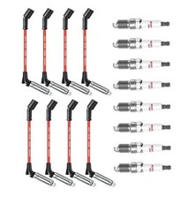 41-962 Spark Plugs and Wires for Chevy 5.3 6.0L 6.2L, Spark Plug set