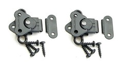(2 PACK) PENN ELCOM 7365BK/0334BK Butterfly Latch & Keeper w/Screws – BLACK