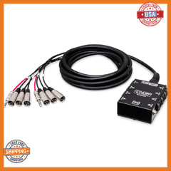 Hosa SH-6X2-30 Pro-Conex Little Bro Sub Snake – 6 XLR Sends, 2 1/4″ TRS, 30ft