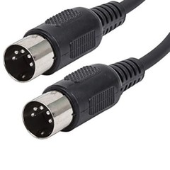 High Compatibility 4 x Connecting Cable MIDI 5-pin Male to Male Copper Conductor