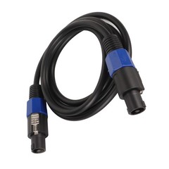 Male to Male Speaker Connection Cables|2 X 2.5|Lock StageSpeaker|3 Ft|2 Pk|LVLND