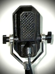 Vintage RARE 1930s VOLU-TONE Velocity Ribbon Microphone, looks-works great/Hear!
