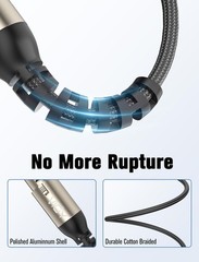 XLR to 3.5MM Cable 10 FT, Unbalanced Aux Male to XLR Female Cord, 1/8 Inch to