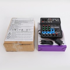 4-Channel Professional Audio Mixer W/ Bluetooth, USB & DSP Effects 24-bit/48KHz