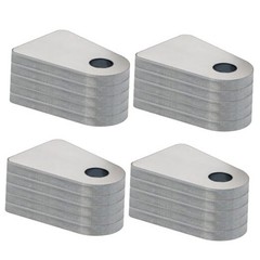 Weld on 1/2″ Hole; 2-1/2″ Height; 1-3/4″ Wide; 1/4″ Thick 20 Pcs Silver
