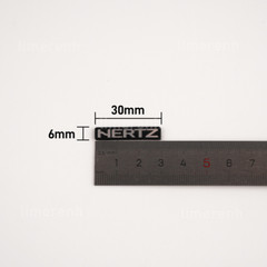 2X DIY Hertz Speaker Car Audio Emblem Badge Replacement 30mmX6mm