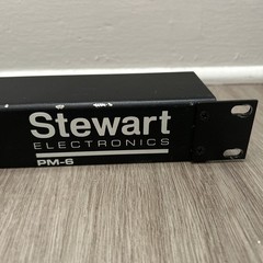Stewart Electronics PM-6 Phantom Supply Module 24V 6 Channel XLR w/ Power Cord