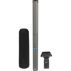 Audio-Technica AT897 Condenser Microphone w/ Shockmount, Windbuster, & XLR Cable