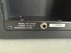 Kustom Profile System 300 PA Speakers Pair 150W 8 Ohm KPS SPK300